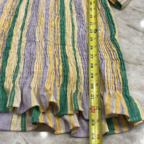 ZARA | Bloggers Fave The Valery Striped Smocked Bodycon Mini Dress | XS - Picture 9 of 15